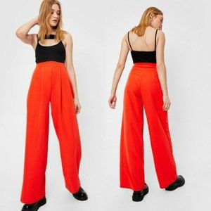 Orange Colorful Nasty Gal Red Wide Leg Pants